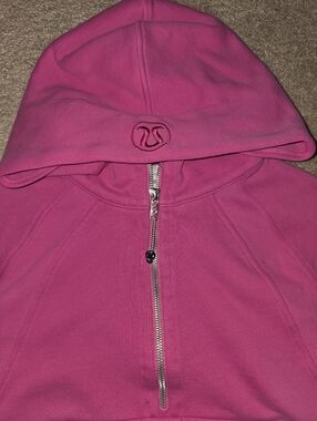 Lululemon Scuba Oversized Half-Zip Hoodie Sonic Pink XS/S